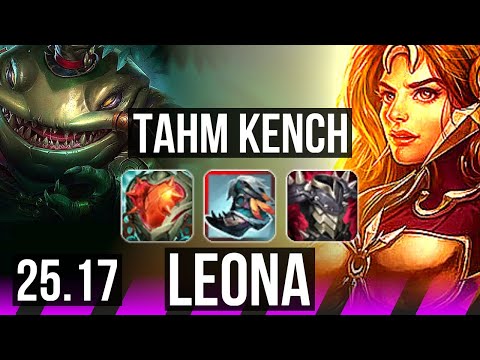 TAHM KENCH & Jinx vs LEONA & Caitlyn (SUP) | KR Master | 25.17