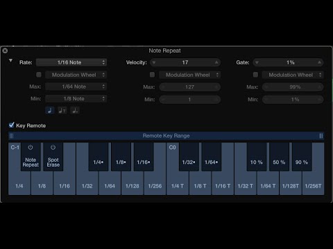 Logic Pro X 10.1 - Note Repeat