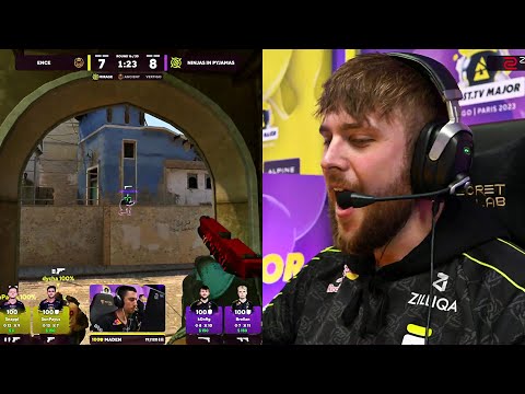 ЧТО ТВОРИТ k0nfig ??? 😱😱😱  // Ninjas in Pyjamas vs. ENCE // BLAST.TV Paris Major 2023 Legends Stage