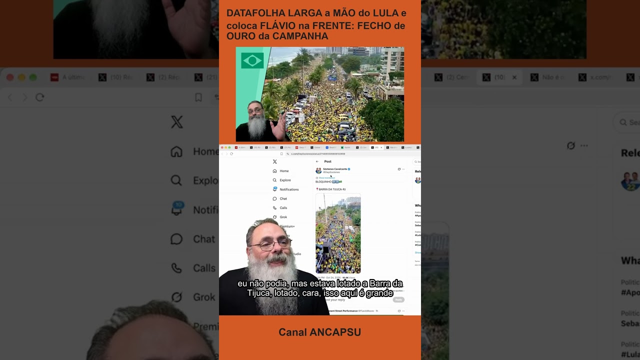 DATAFOLHA LARGA a MÃO do LULA e coloca FLÁVIO na FRENTE: FECHO de OURO da CAMPAN