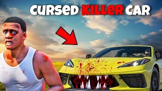 GTA 5: Franklin New Car become Cursed Killer car | Killer Car murder franklin (GTA V MOD )
