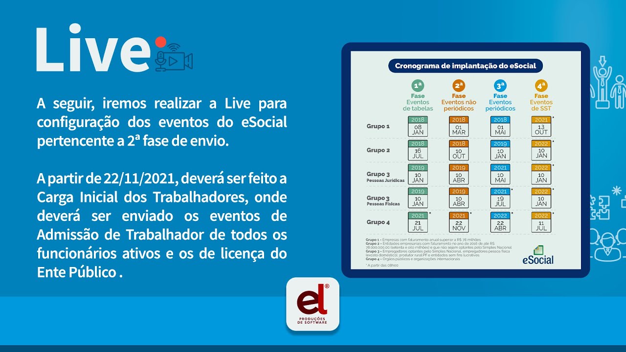 Live eSocial - Configuração dos eventos S-2300 e S-2306
