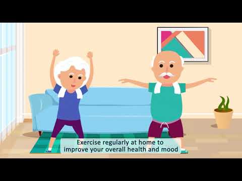 Animated video for elderly on how to stay healthy and cheerful in times of COVID-19 lock-down