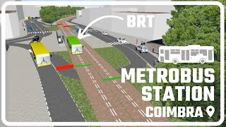 preview picture of video 'Micro-simulation of BRT systems - an application to the city of Coimbra (Mercado Station)'