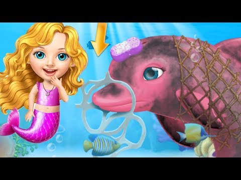 Fun Girl Care Kids Game - Sweet Baby Girl Mermaid Life - Play Fun Messy ocean Clean Up Makeover Game