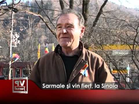 Sarmale şi vin fiert, la Sinaia