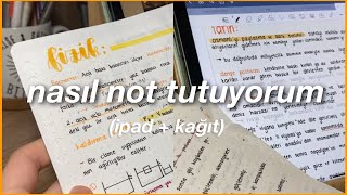 Nasıl Not Tutuyorum - Özet Çıkarıyorum? (kağıt ve ipad)