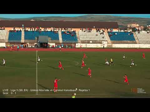 LIVE - Liga 3 (S9, E4) - Unirea Alba Iulia vs Corvinul Hunedoara - Repriza 1