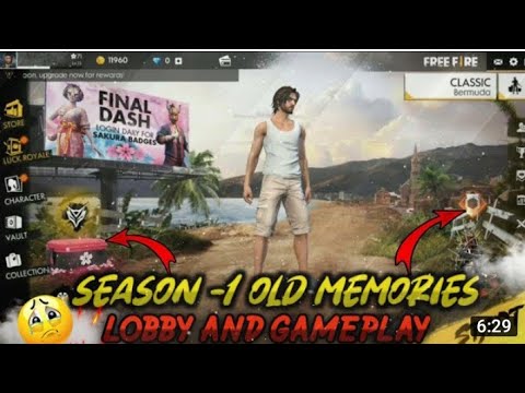 Free fire Battlegrounds Old Season 1 Memories || Old Lobby And Old Gameplay 😀