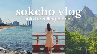 🇰🇷 solo travelling in sokcho: hiking seoraksan + 4 days in the prettiest seaside town 🌊