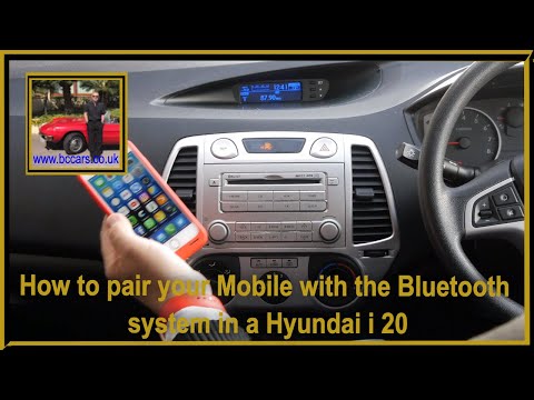 How to pair your Mobile with the Bluetooth system in a Hyundai i 20