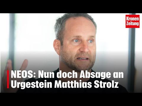 NEOS: Nun doch Absage an Urgestein Matthias Strolz | krone.tv NEWS