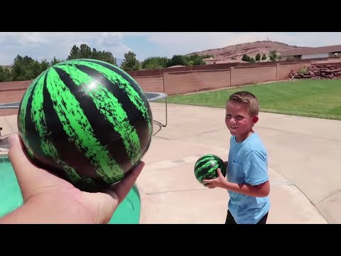 BEST REAL VS FAKE Adventure!! FILLING MY POOL WITH WATERMELONS!!