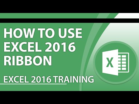 Microsoft Excel 2016 Tutorial: How to Use the Excel 2016 Ribbon
