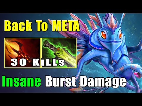 [Puck] Back To Mid Insane Burst Damage EB + Dagon + Veil 30KiLLs (FullGame Dota2 7.22G)
