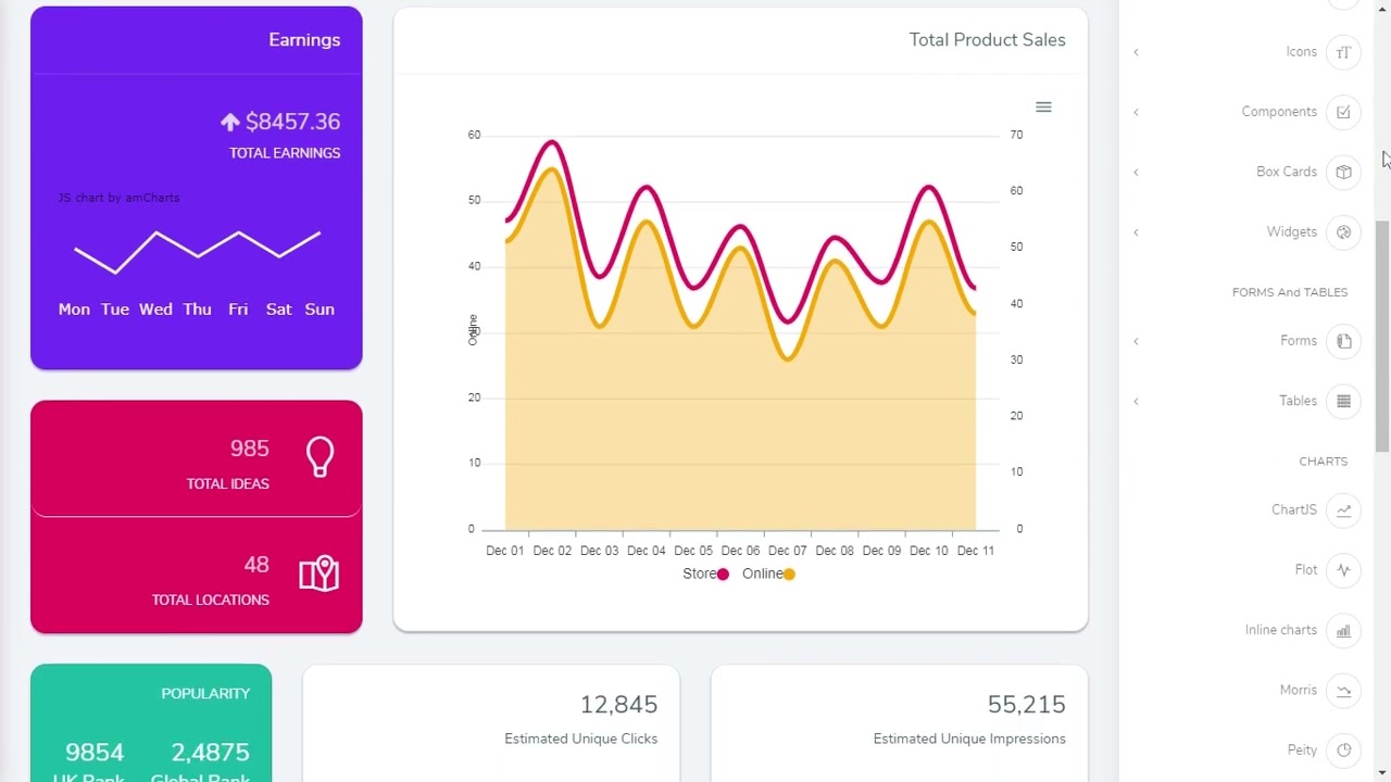 Hyper Bootstrap Admin Dashboard Templates with RTL Theme