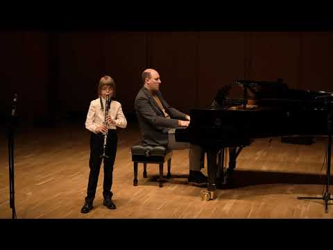 #GurevProkhor #ГурьевПрохор MILHAUD Petit Concert for clarinet & piano I, II, III Prokhor GUREV 8 yo