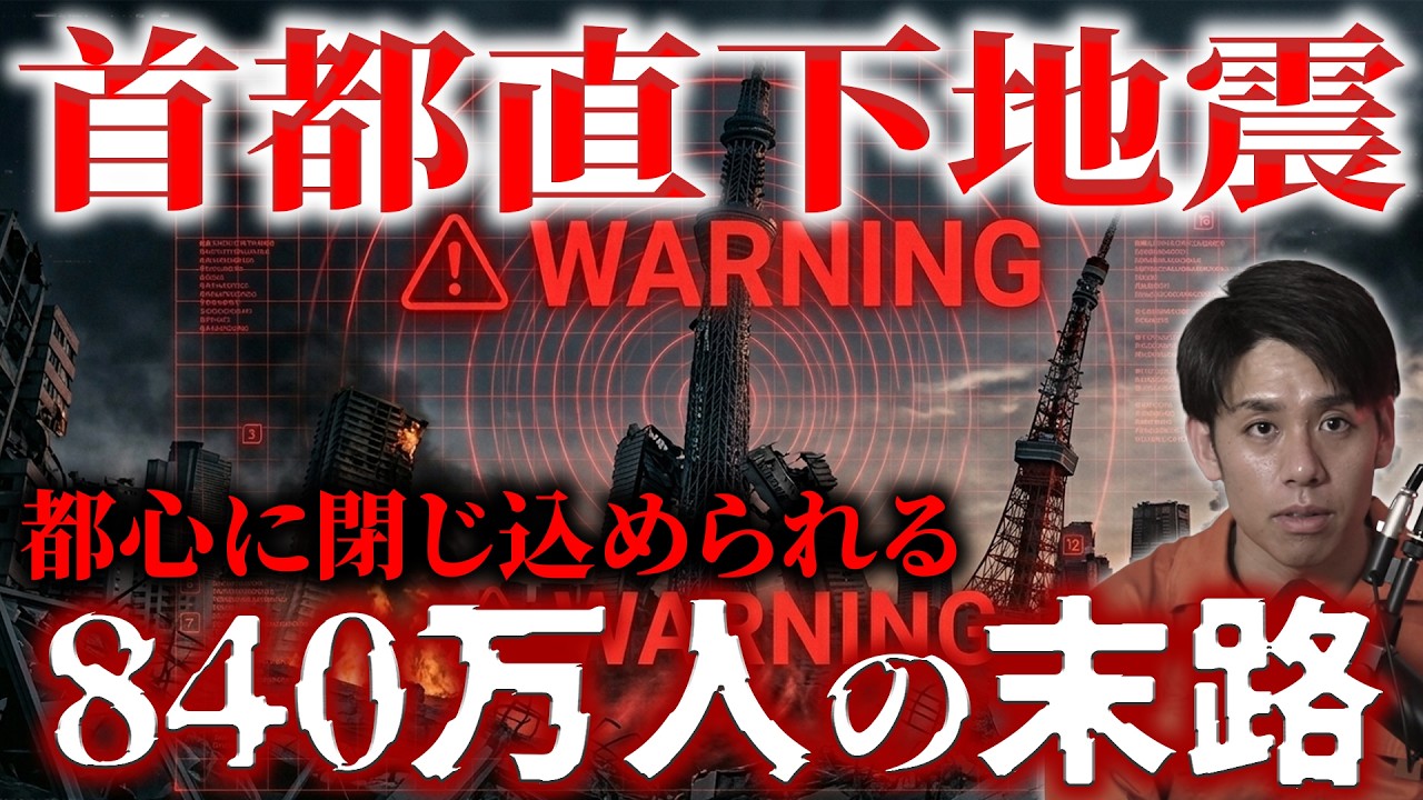 【帰宅困難者840万人】最も危険なのはこの4県…ついに首都直下地震がくる。