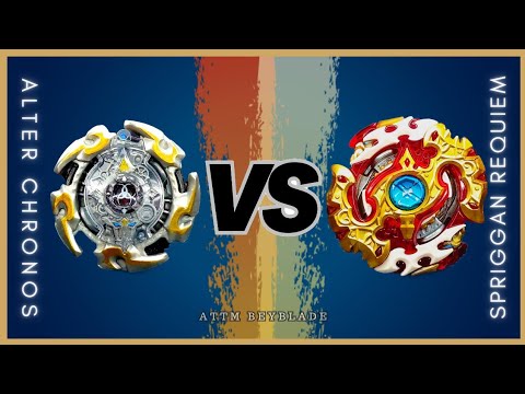 ALTER CHRONOS.6M.T vs SPRIGGAN REQUIEM.0.Zt | ON REAL LIFE BEYBLADE STADIUM