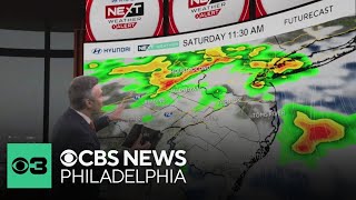 Wildfire smoke continues to blanket Philadelphia Friday, tracking storms this weekend