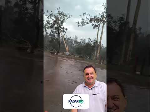 TEMPORAL CAUSA DESTRUIÇÃO NO MS 🌪️🏚️