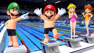 【マリオ&ソニック AT 東京2020オリンピック】誰が最速？マリオ, ピーチ, ルイージ, ソニック