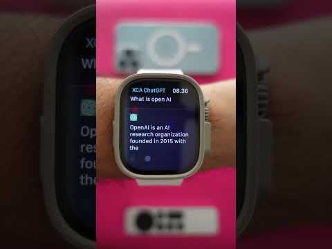 ChatGPT watchOS App | SwiftUI #chatgpt #swiftui #watchos #openai #applewatch thumbnail