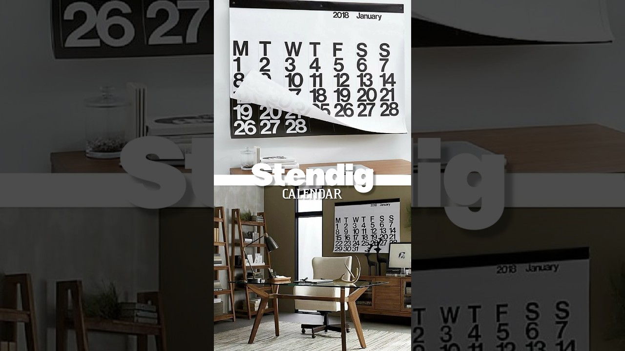Why the Stendig Calendar is a Minimalist Must Have! #shorts