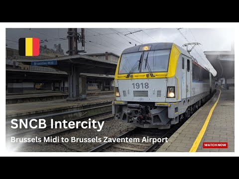 How to Take the SNCB Intercity train from Brussels Midi & Central to Brussels Zaventem Airport