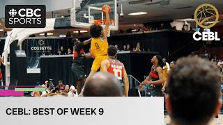 Trentyn Flowers puts him on a poster in CEBL's top plays of week 9 | #CBCSports