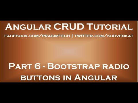 Bootstrap radio buttons in Angular