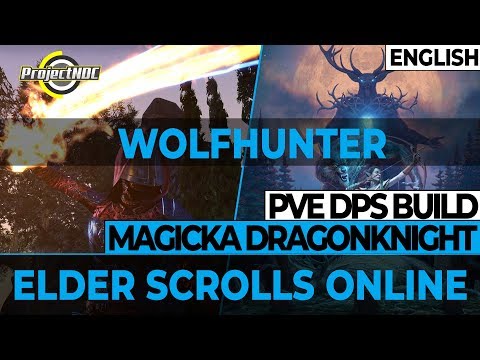 ESO - Magicka Dragonknight PVE DPS Build Update for Wolfhunter (English)