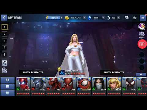 Shadowland Solo T1 Emma Frost vs. Sif Boss Floor 12 Marvel Future Fight
