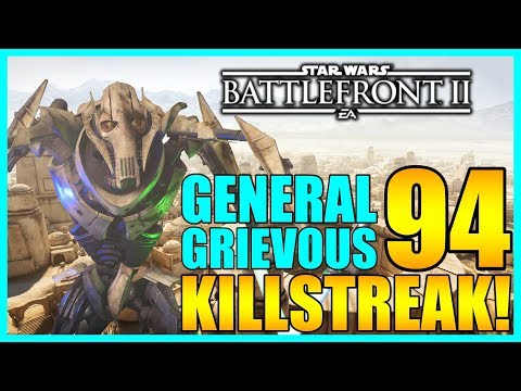 94 General Grievous Gameplay/Killstreak - Star Wars Battlefront 2