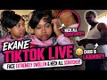 Ekane TikTok Live Chris Tells The Truth About Her Face Do You Think He Did It