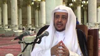 صورة الدرس(5) من شرح بلوغ المرام- بالمسجد النبوي: إذا كان الماء قلتين لم يحمل الخبث