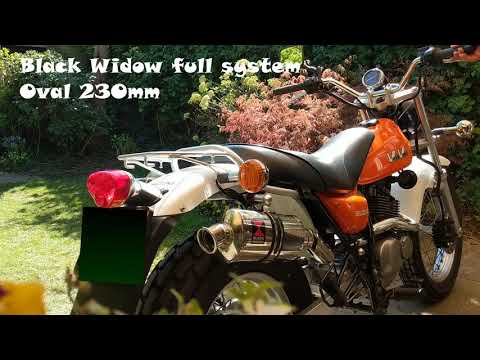 Suzuki RV125 VanVan Black Widow exhaust soundcheck.
