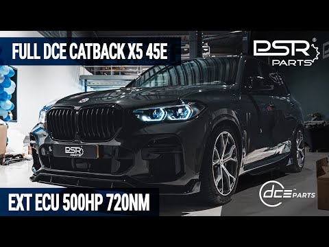 BMW G05 X5 45e Stage 1 External ECU 500HP 720NM & Full OPF Delete DCE Parts Catback Valved Exhaust