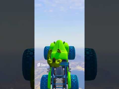 Hulk Falling off Highest Meag Ramps,😂😂 #gta v  #GTA 5 #Shorts | Ragdoll Play