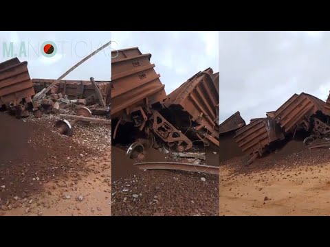 TREM CARREGADO DE MINÉRIO DE FERRO DESCARRILA EM ALTO ALEGRE DO PINDARÉ (MA)