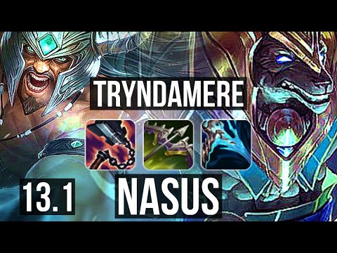 TRYNDA vs NASUS (TOP) | 10/2/9, 400+ games, Dominating | KR Diamond | 13.1