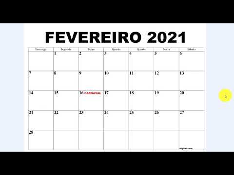 CALENDÁRIO FEVEREIRO 2021 COM FERIADOS, FASES DA LUA E ALGUMAS DATAS COMEMORATIVAS