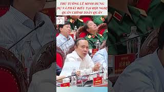 Thủ tướng Lê Minh Hưng dự, chỉ đạo Hội nghị Quân chính toàn quân 6 tháng đầu năm 2026. 