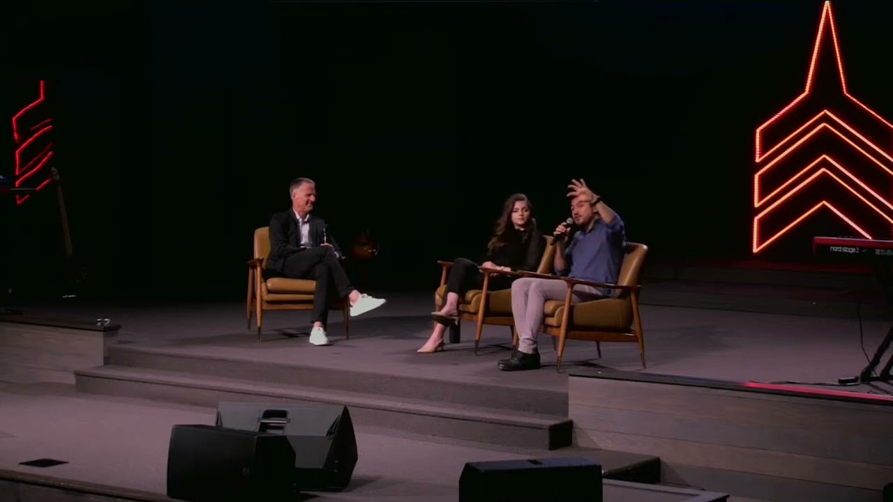 Vahid and Golsa Norouzi sharing their testimony at Restoration Church