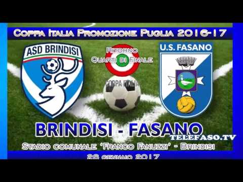 Calcio, Coppa Italia Promozione 2016-17: Brindisi - Fasano