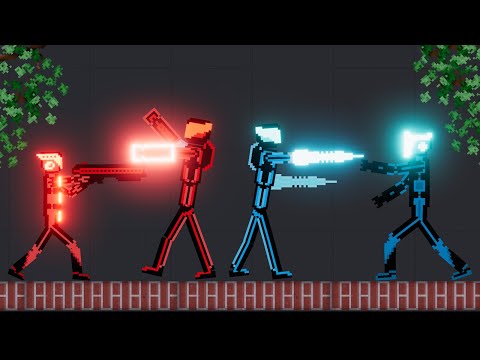 Neonetics mod vs Hi-Tech Soldier in People Playground