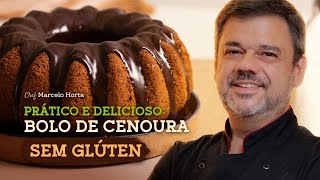O Melhor Bolo de Cenoura Sem Glúten com Mix de Farinhas Caseiro | Receita Fácil
