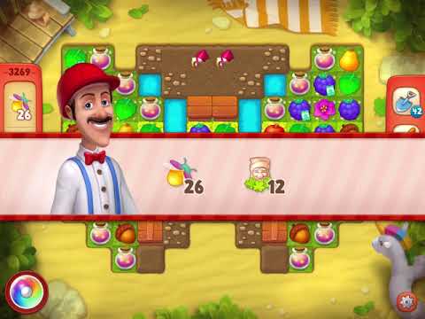 Gardenscapes Level 3269 With No Boosters - Hard Level