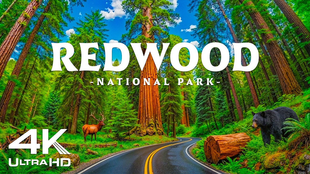 Redwood Forest 4K – Giant Trees, Elk & Wildlife in California’s Ancient Woods