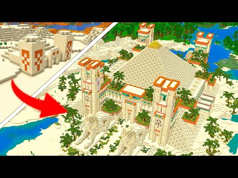 REFORMEI O TEMPLO DO DESERTO DO MINECRAFT